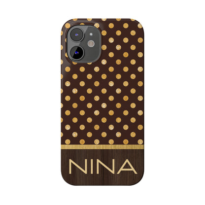 Nina Personalized Slim Phone Cases