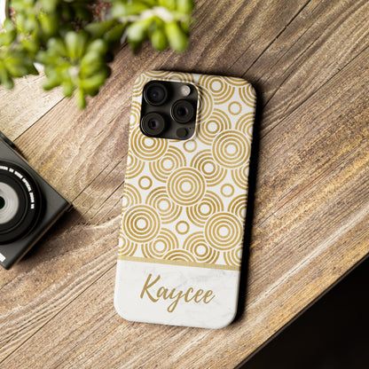 Kaycee Personalized Slim Phone Cases