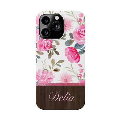 Delia Personalized Slim Phone Cases