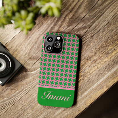 Imani Personalized Slim Phone Cases