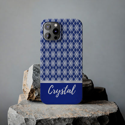 Crystal Personalized Slim Phone Cases