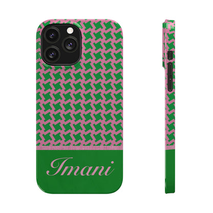 Imani Personalized Slim Phone Cases