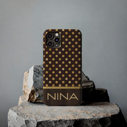 Nina Personalized Slim Phone Cases