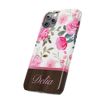 Delia Personalized Slim Phone Cases