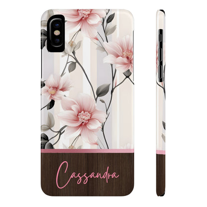 Cassandra Personalized Slim Phone Cases