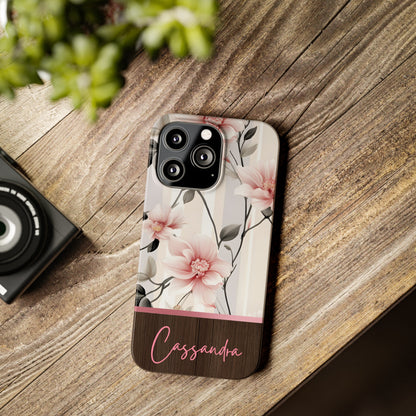 Cassandra Personalized Slim Phone Cases