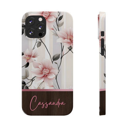 Cassandra Personalized Slim Phone Cases