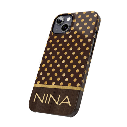 Nina Personalized Slim Phone Cases