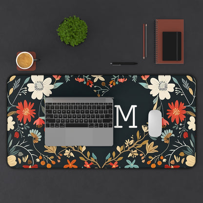 Mom Floral Heart Desk Mat