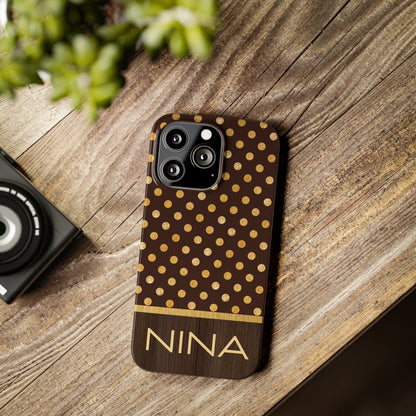 Nina Personalized Slim Phone Cases