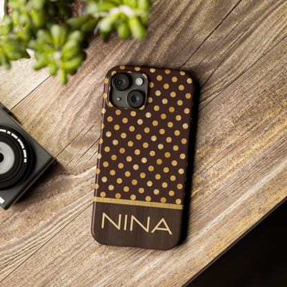 Nina Personalized Slim Phone Cases