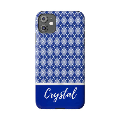 Crystal Personalized Slim Phone Cases