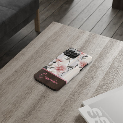 Cassandra Personalized Slim Phone Cases