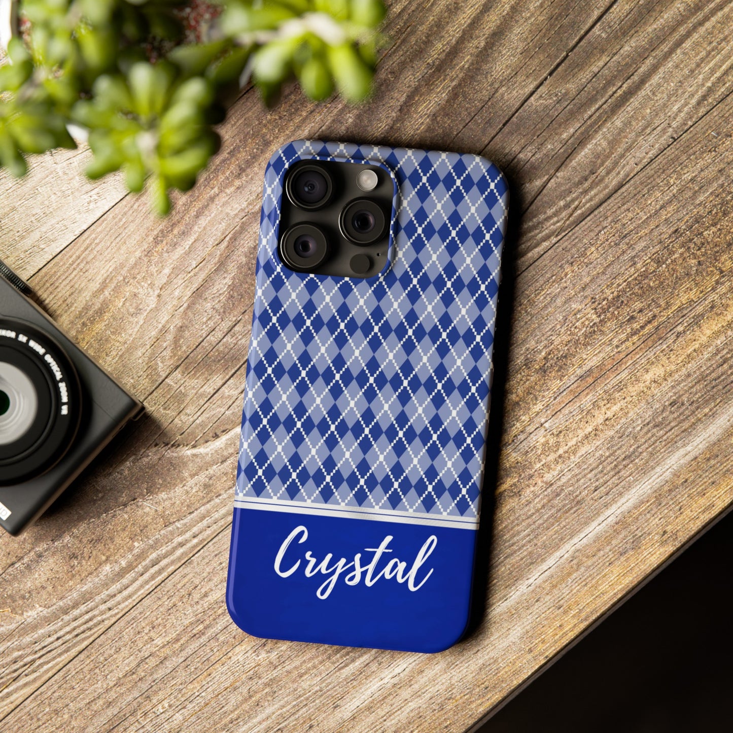 Crystal Personalized Slim Phone Cases