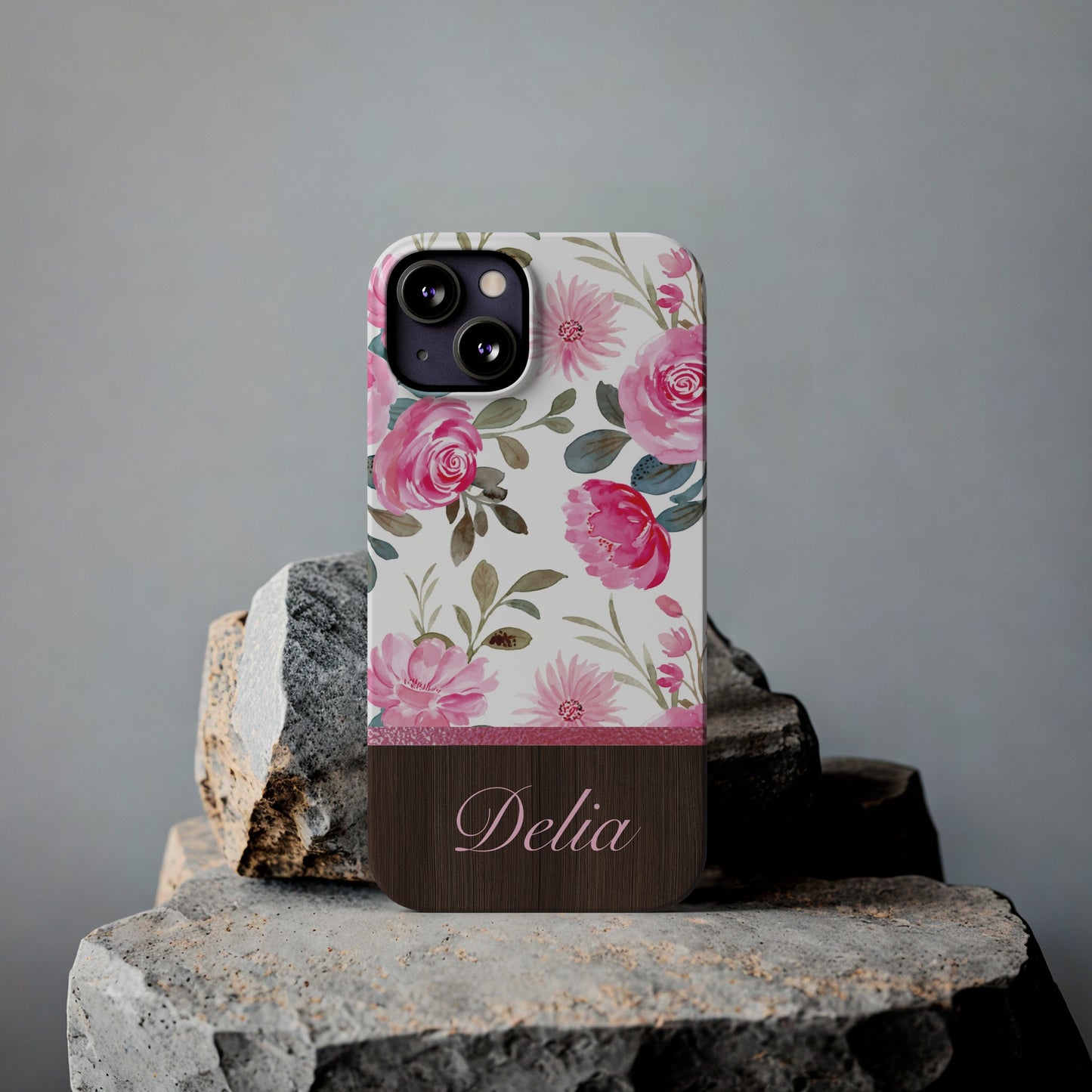 Delia Personalized Slim Phone Cases