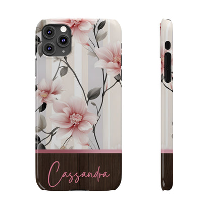 Cassandra Personalized Slim Phone Cases