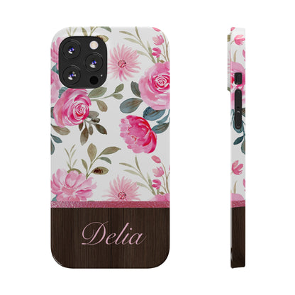 Delia Personalized Slim Phone Cases