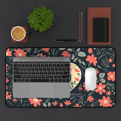 Mom Floral Light Heart Desk Mat