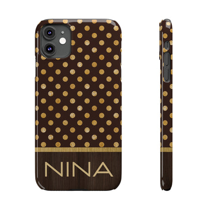 Nina Personalized Slim Phone Cases