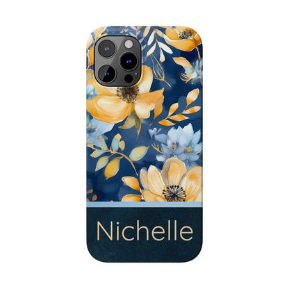 Nichelle Personalized Slim Phone Cases