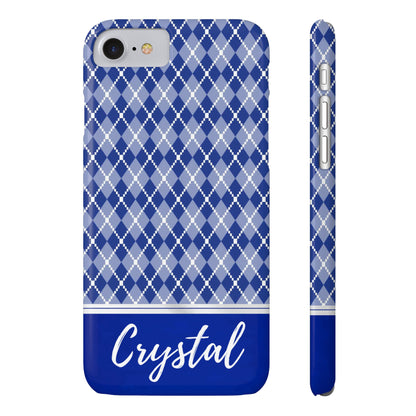 Crystal Personalized Slim Phone Cases