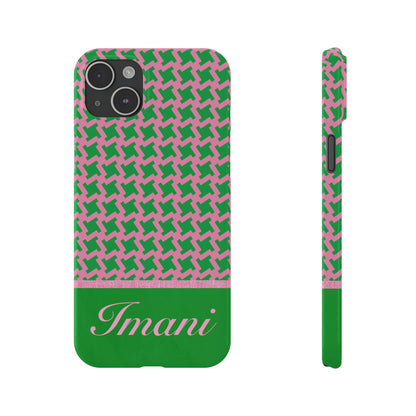 Imani Personalized Slim Phone Cases