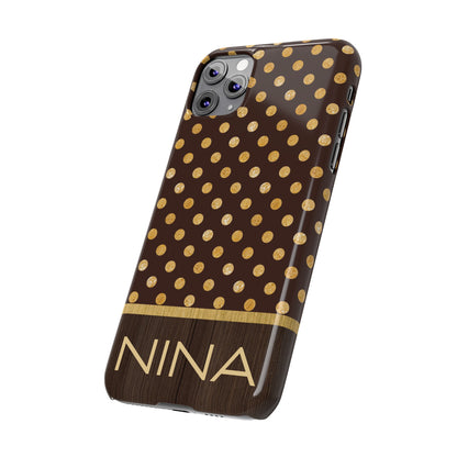 Nina Personalized Slim Phone Cases