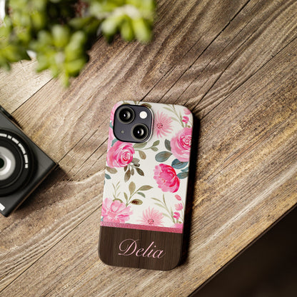 Delia Personalized Slim Phone Cases