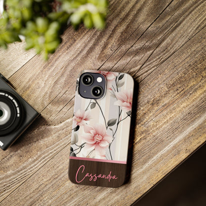 Cassandra Personalized Slim Phone Cases