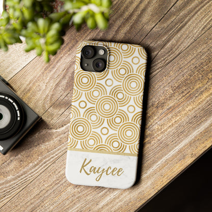 Kaycee Personalized Slim Phone Cases