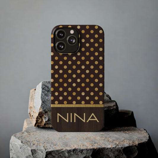 Nina Personalized Slim Phone Cases