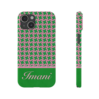 Imani Personalized Slim Phone Cases