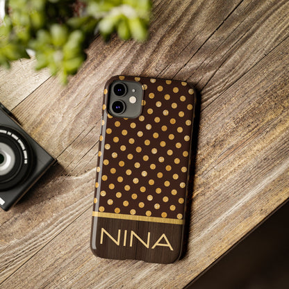 Nina Personalized Slim Phone Cases