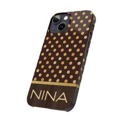 Nina Personalized Slim Phone Cases