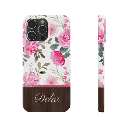 Delia Personalized Slim Phone Cases