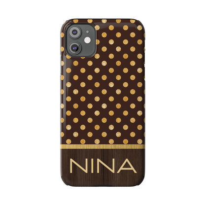 Nina Personalized Slim Phone Cases