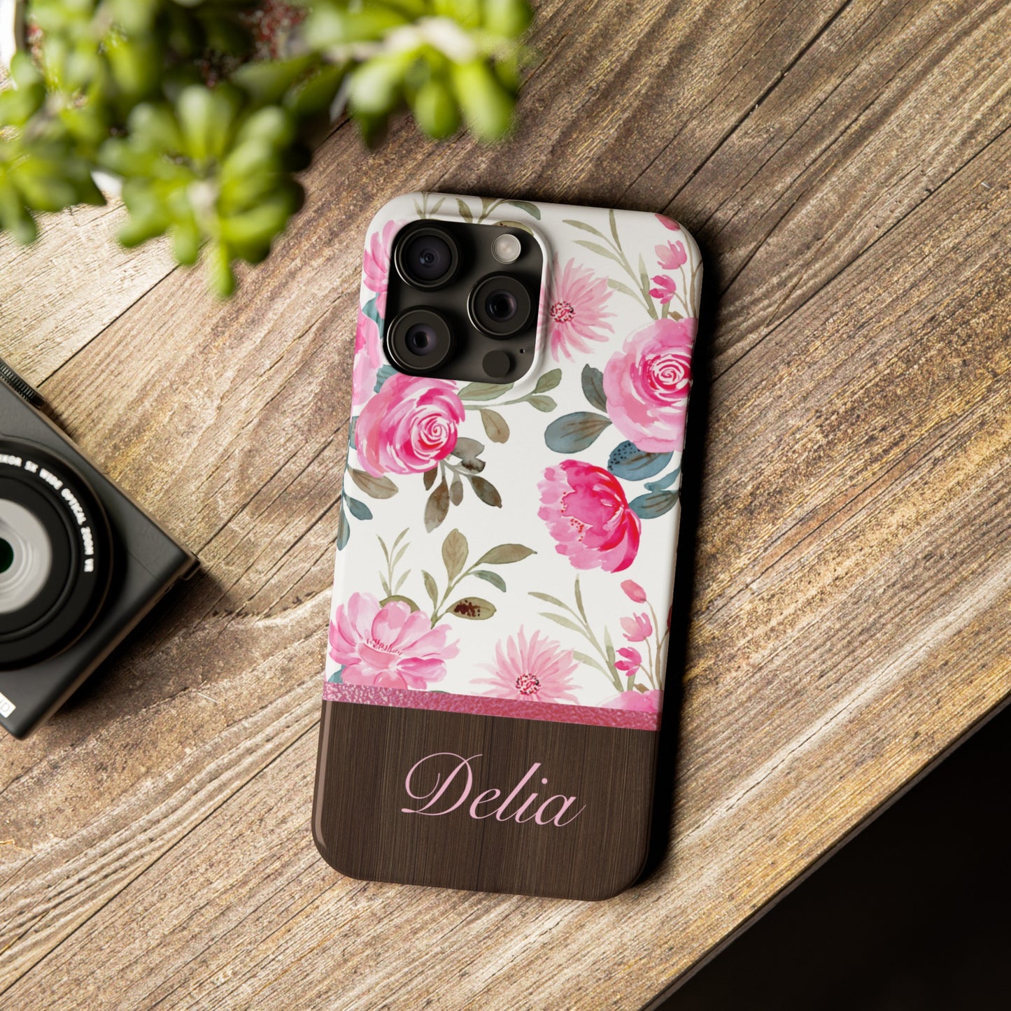 Delia Personalized Slim Phone Cases