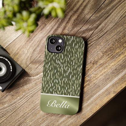 Bella Personalized Slim Phone Cases