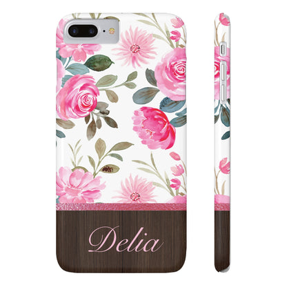 Delia Personalized Slim Phone Cases