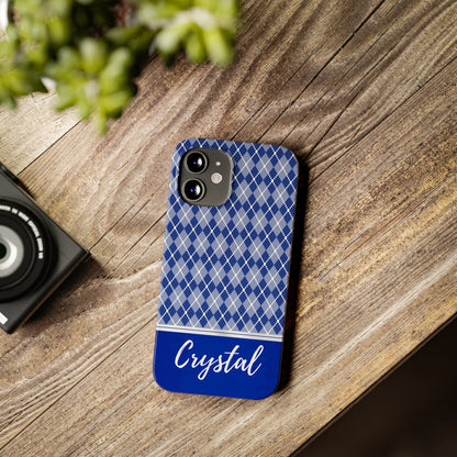 Crystal Personalized Slim Phone Cases