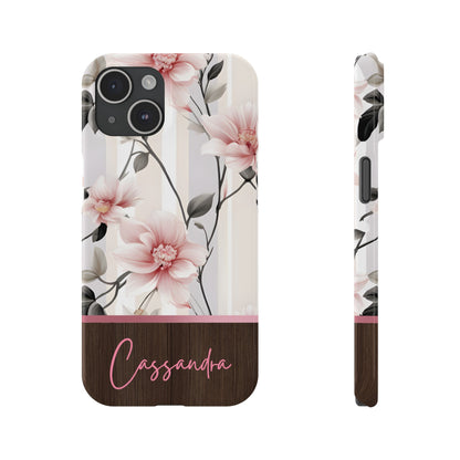 Cassandra Personalized Slim Phone Cases