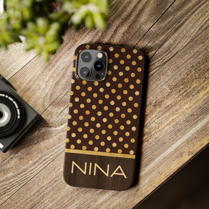 Nina Personalized Slim Phone Cases