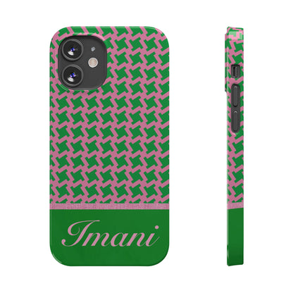 Imani Personalized Slim Phone Cases