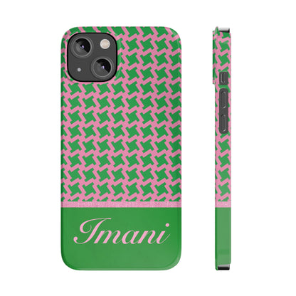 Imani Personalized Slim Phone Cases