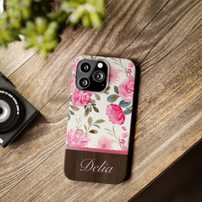 Delia Personalized Slim Phone Cases