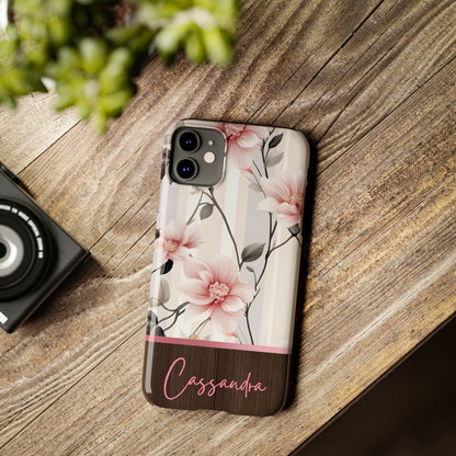 Cassandra Personalized Slim Phone Cases