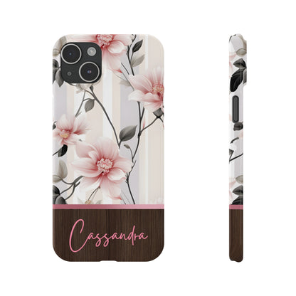 Cassandra Personalized Slim Phone Cases