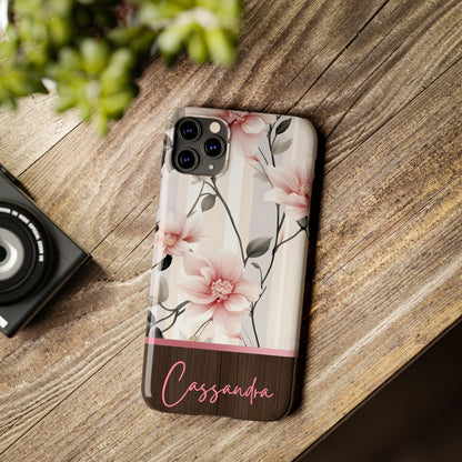 Cassandra Personalized Slim Phone Cases