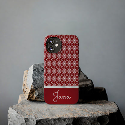 Jana Personalized Slim Phone Cases