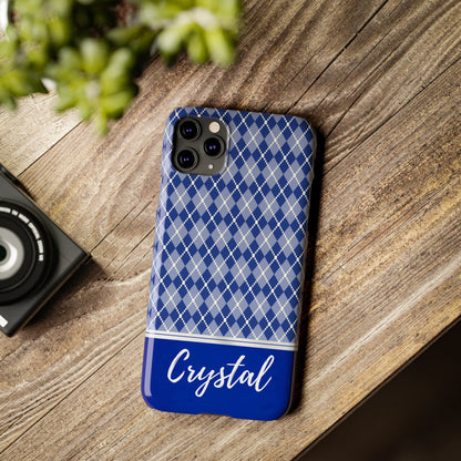 Crystal Personalized Slim Phone Cases